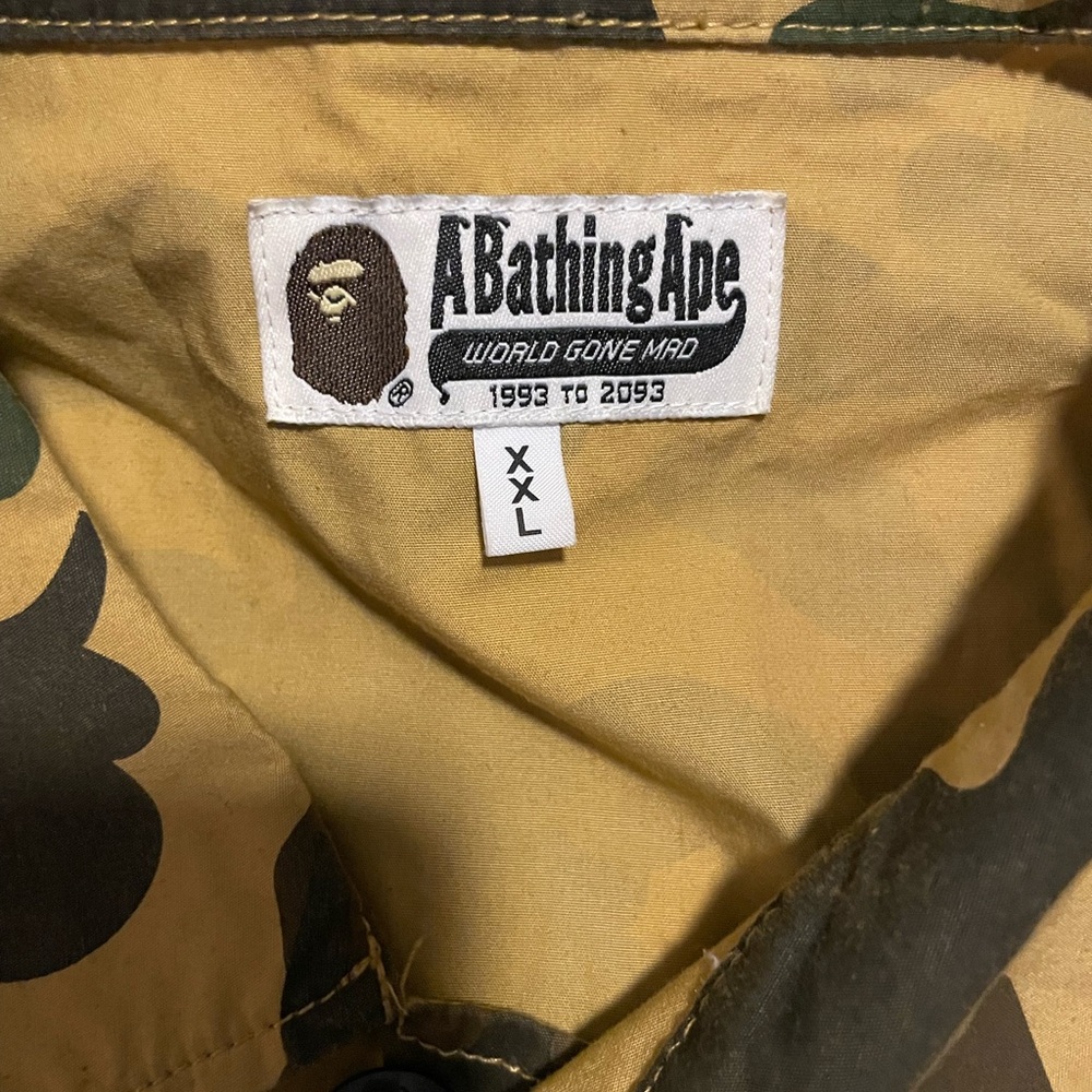 A Bathing Ape Camouflage Shirt Jacket - Picture 4 of 4